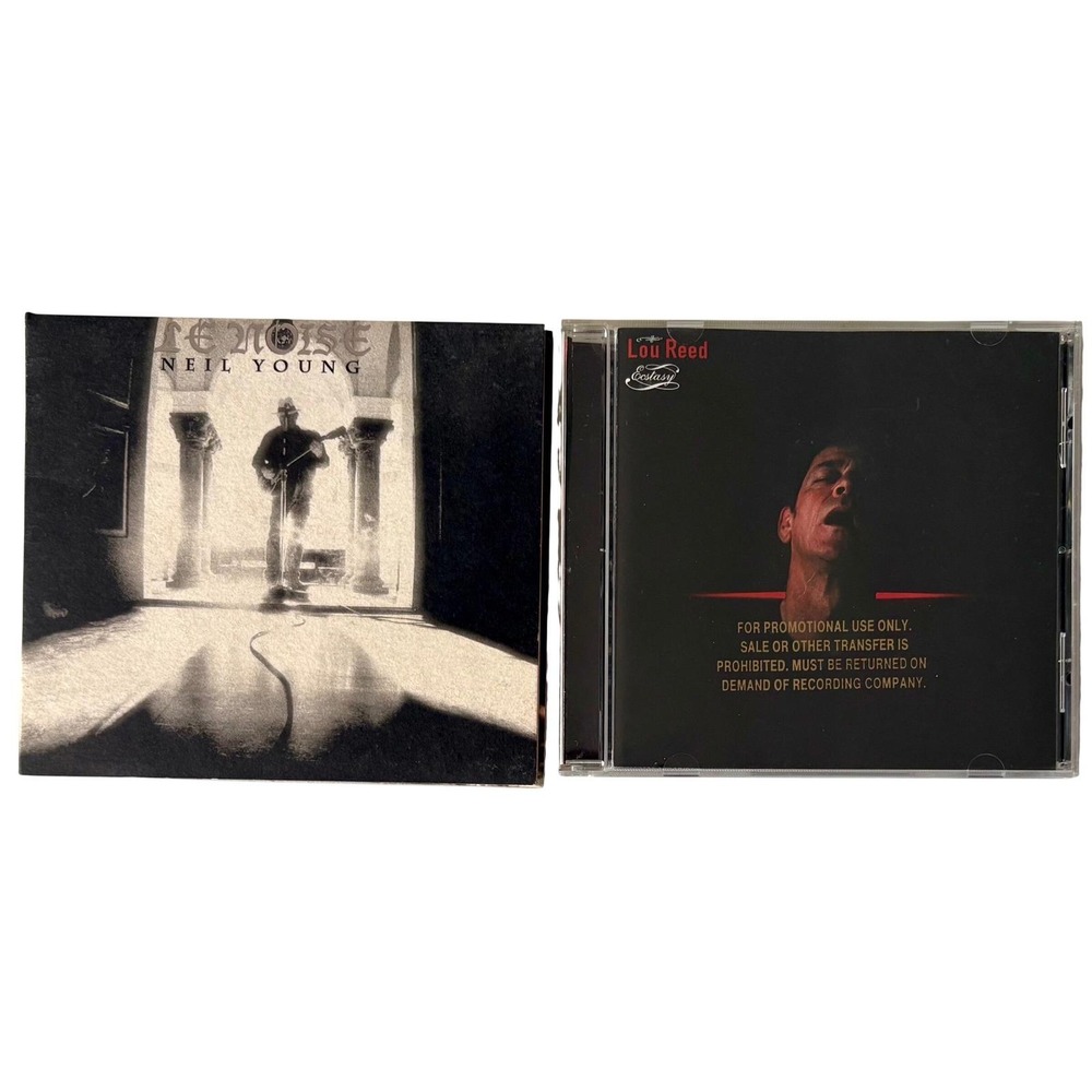 Lou Reed Ecstasy & Neil Young Le Noise CD Lot Promo Copies Rock Music
